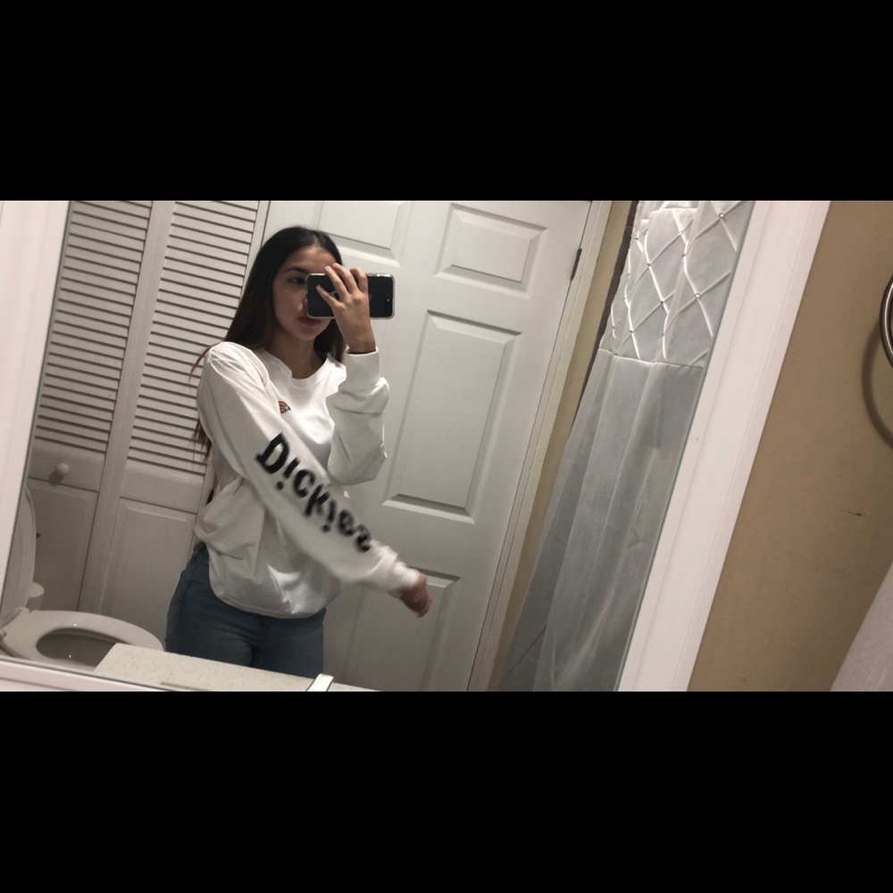 White Dickies long sleeve shirt
